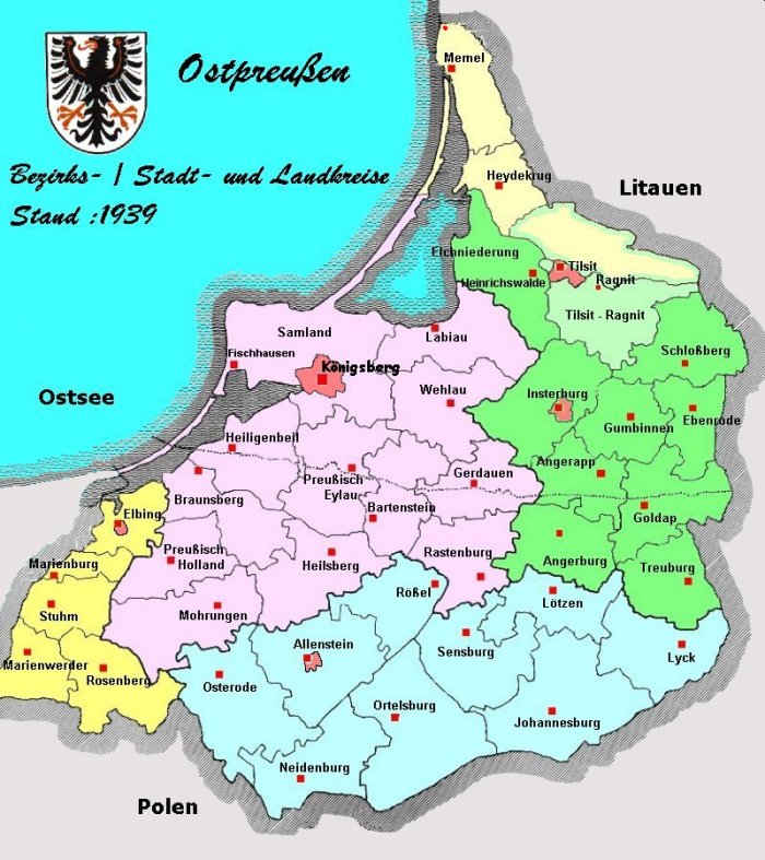 U24 Mousepad Tessile Con Bandiera Ostpreussen Prussia - 23x19 Cm, Base Antiscivolo In Gomma